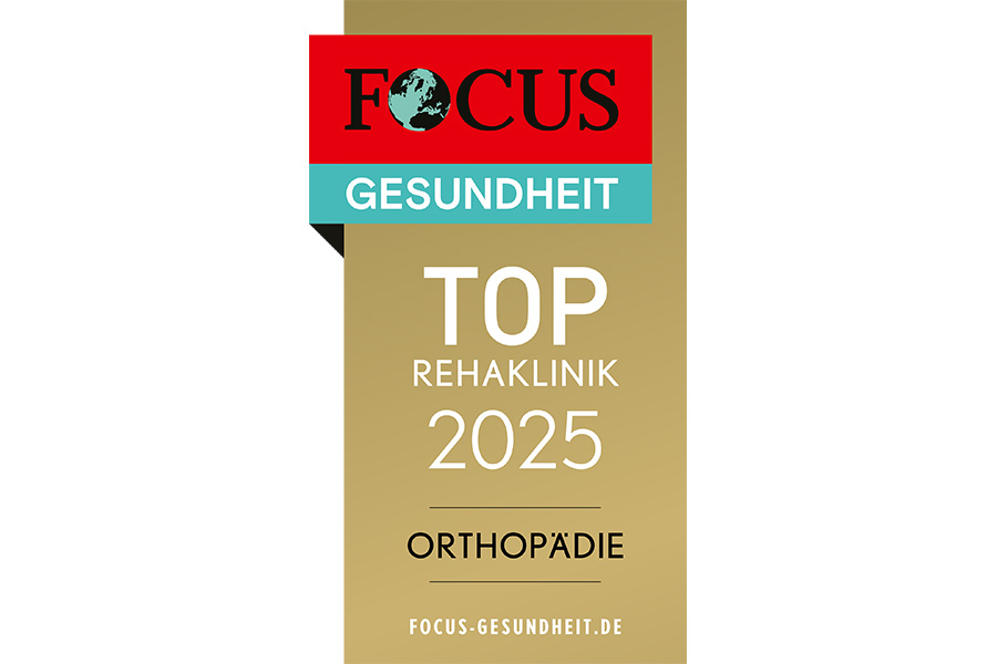 Focus Gesundheit TOP Rehaklinik 2025 – Orthopädie Focus Gesundheit TOP Rehaklinik 2025 – Orthopädie